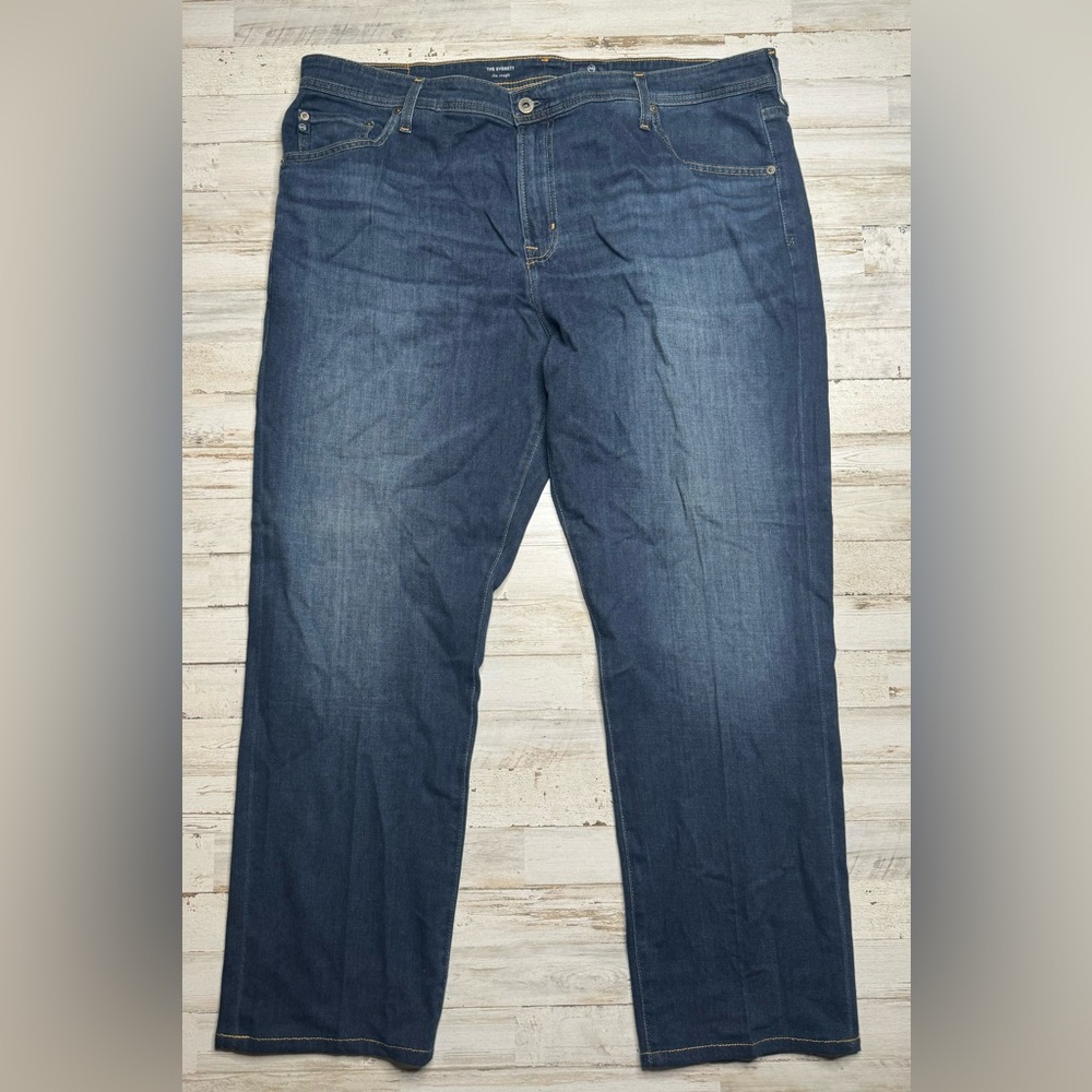 AG Adriano Goldschmied The Everett Blue Jeans Mens 42x32 (44x29) Slim Straight - Picture 2 of 11